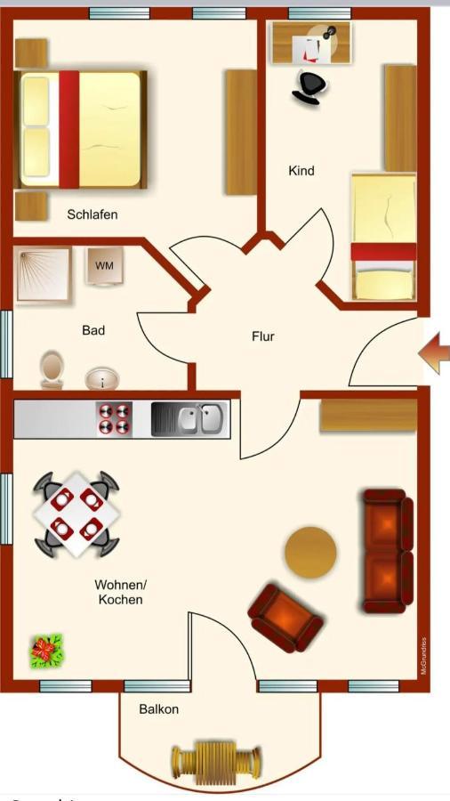 Ferienwohnung Rieke Норддайх Екстериор снимка